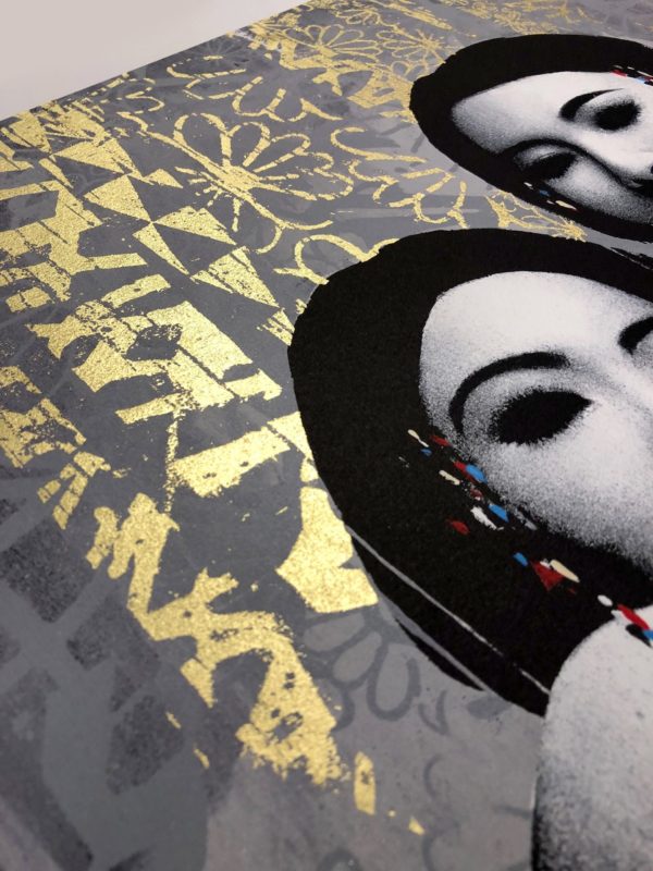 duality-gold-edition-hush-print-them-all-lithograph-detail-gold-leaf-contemporary-art