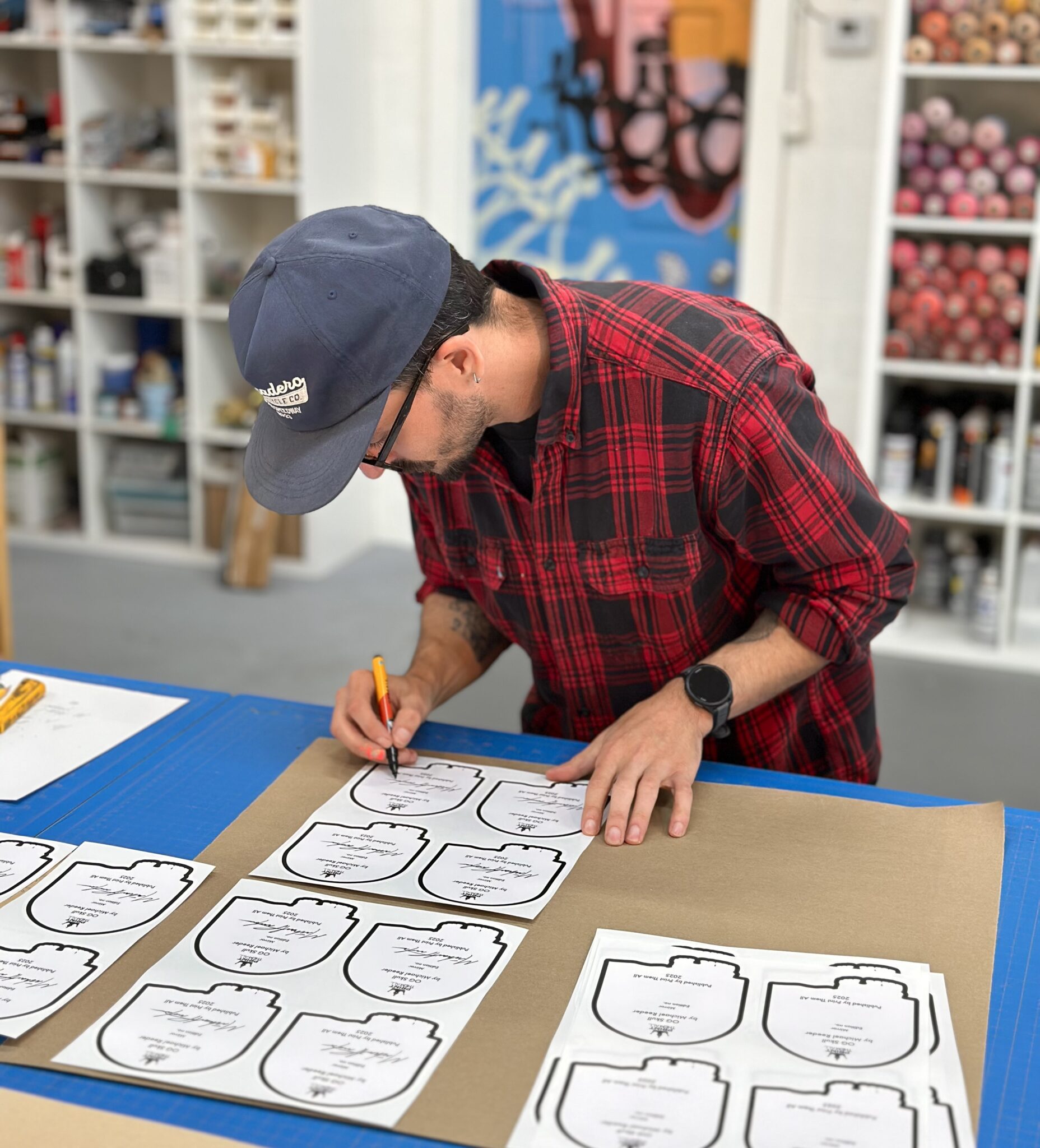 MICHAEL REEDER - OG SKULL - PTA - SIGNING LABEL