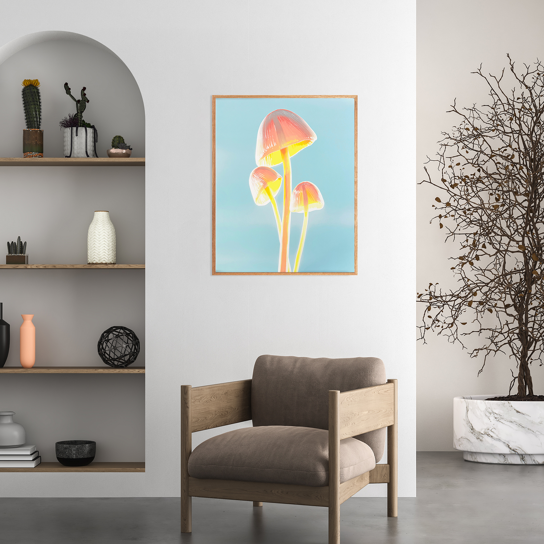 FVCKRENDER - MUSHROOMS - SCREENPRINT - PRINT THME ALL -IN SITU